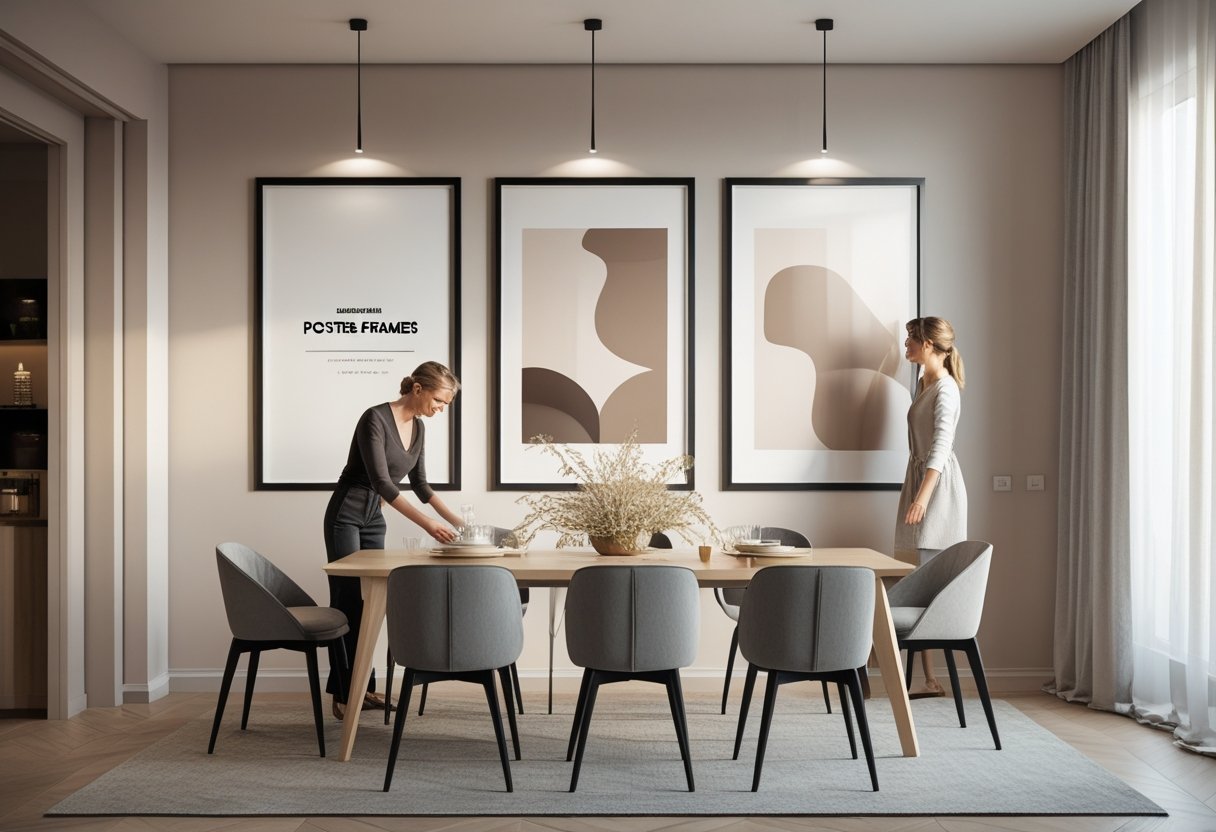 Sådan skaber du en stilfuld spisestue med plakatrammer til din indretning